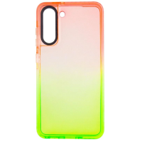 Чохол накладка Sunny Gradient Samsung S21 FE рожево-салатовий
