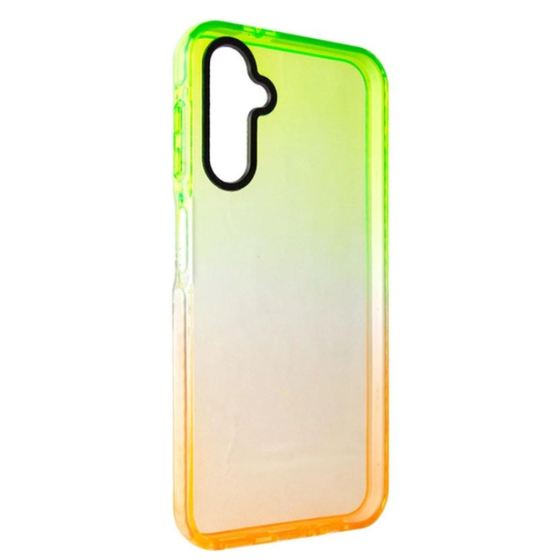 Чехол накладка Sunny Gradient Samsung A34 оранжево-салатовый