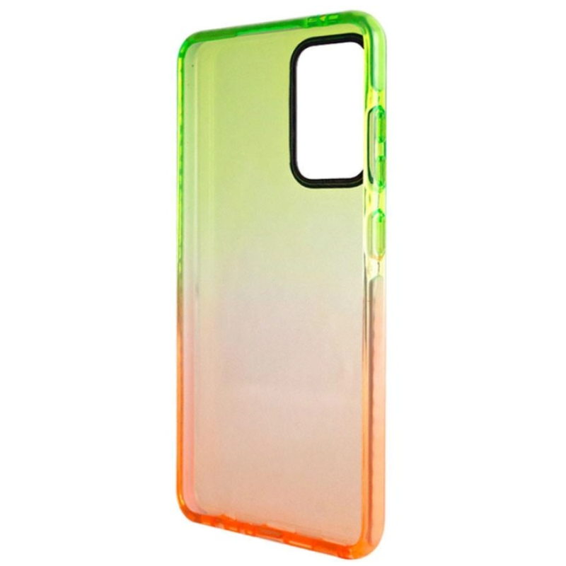 Чехол накладка Sunny Gradient Samsung A52 оранжево-салатовый