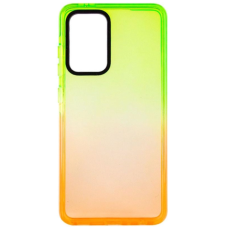 Чохол накладка Sunny Gradient Samsung A52 помаранчевий - салатовий