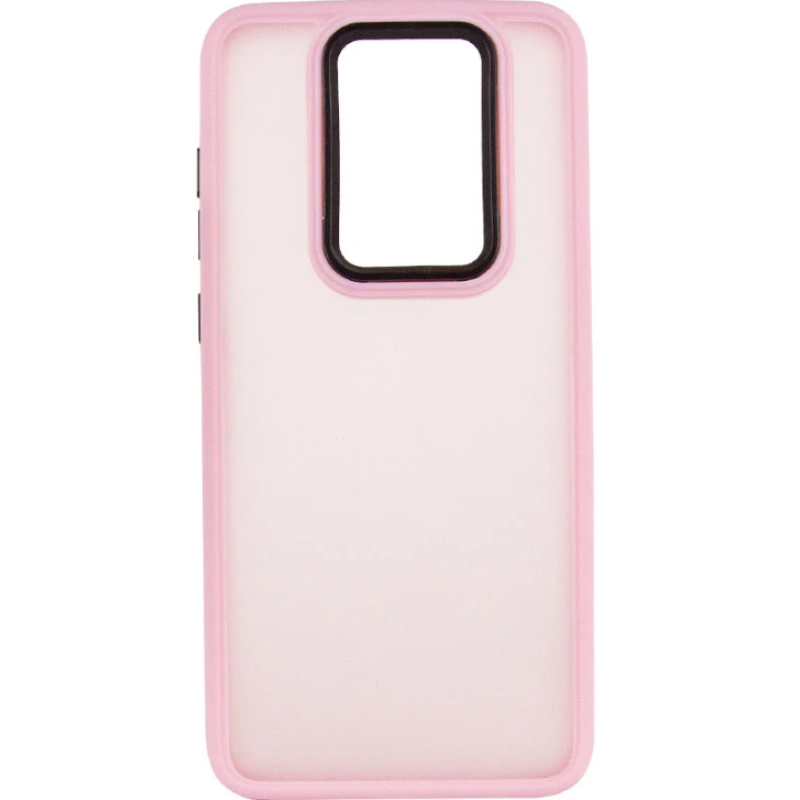 Чехол накладка Frosted Color Xiaomi Redmi Note 9 розовый