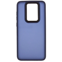 Чехол накладка Frosted Color Xiaomi Redmi Note 9 темно-синий