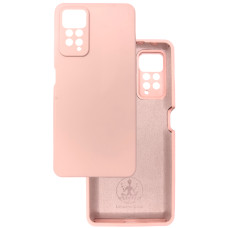 Чехол накладка Silicone Cover Soft Touch ЗК Xiaomi Redmi Note 11 Pro / Note 12 Pro 4G / Poco X4 Pro NFC пудра