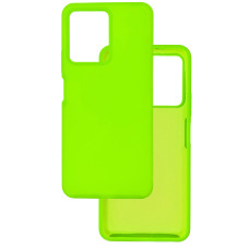 Чехол накладка Silicone Cover Soft Touch ОК Xiaomi Redmi Note 12 4G Зеленый неон