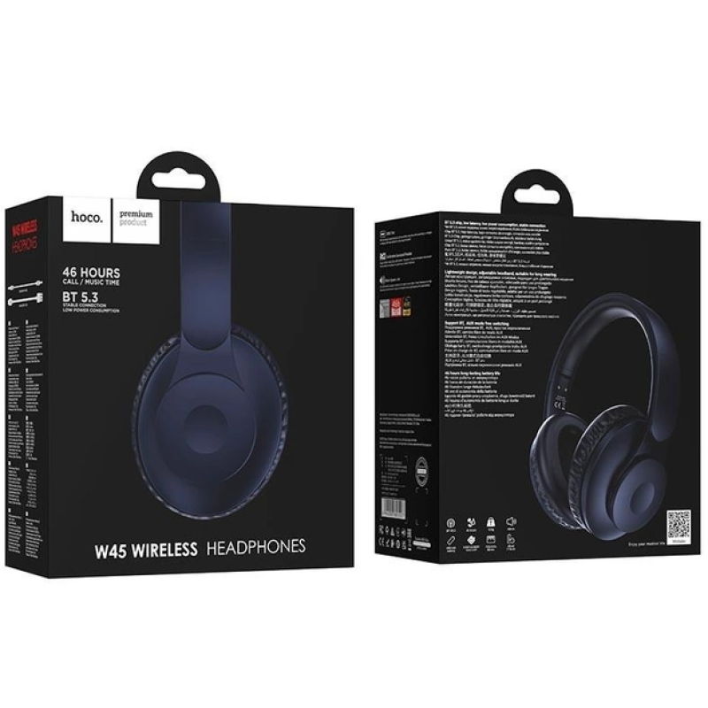 Навушники Hoco W45 bluetooth Purple