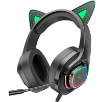 Наушники Hoco W107 Cute cat ear черные