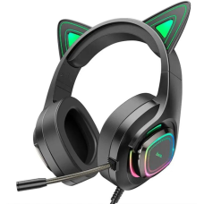 Наушники Hoco W107 Cute cat ear черные
