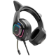 Наушники Hoco W107 Cute cat ear черные