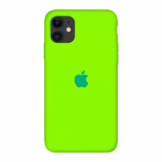 Чехол Silicone Case iPhone 11 салатовый