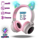 Наушники Bluetooth CAT Ear Hoco W27 с подсветкой Grey