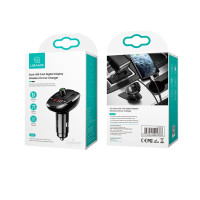 FM Модулятор Usams US-CC115 C21 2USB 3.4A Digital Display