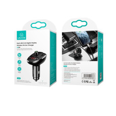 FM Модулятор Usams US-CC115 C21 2USB 3.4A Digital Display