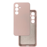 Чохол накладка Silicone Cover Soft Touch ЗК  Samsung S24 / S25 Пудра