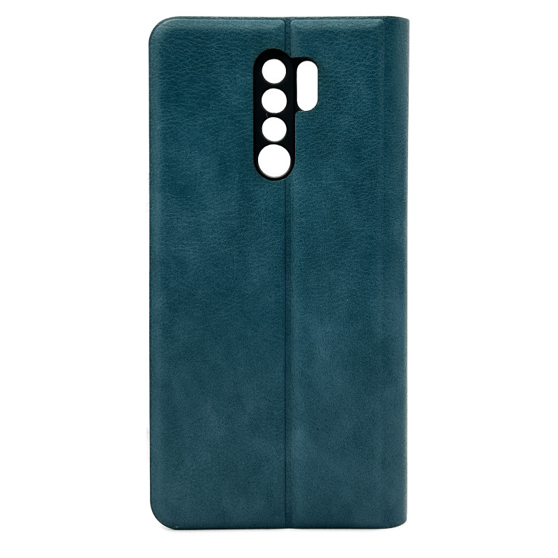 Чохол-книжка шкіряна Mustang Xiaomi Redmi 9 Бірюзовий