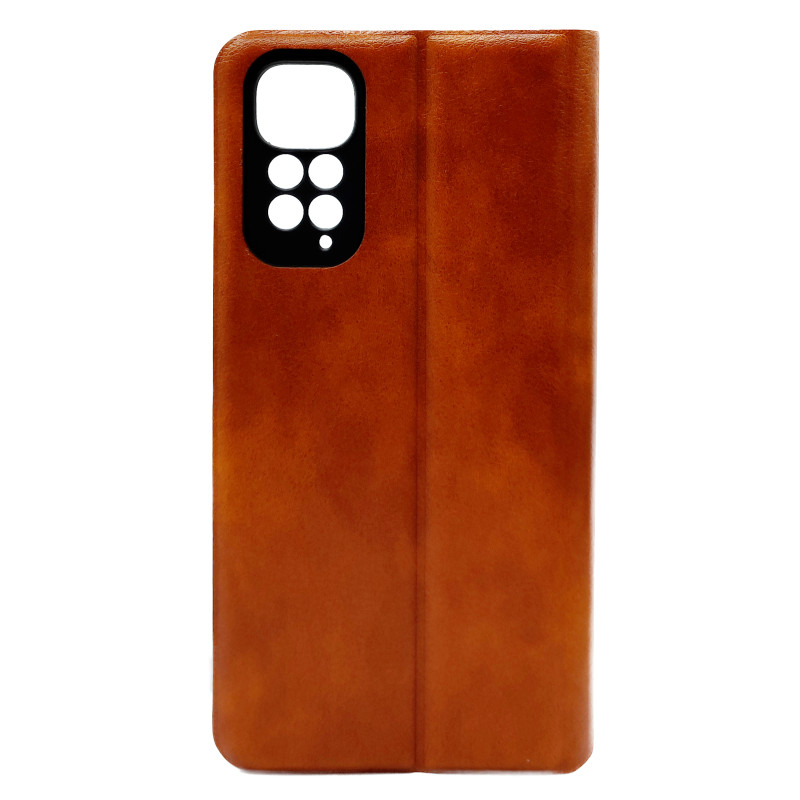 Чехол книжка Mustang Xiaomi Redmi Note 11 / Note 11s 4G Коричневый