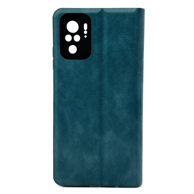 Чехол книжка Mustang Xiaomi Redmi Note 10 (4G) / 10S / Poco M5s  Бирюзовый
