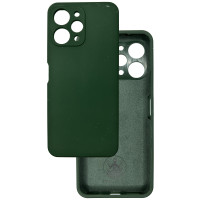 Чехол накладка Silicone Cover Soft Touch ЗК Xiaomi Redmi 12 4G темно-зеленый