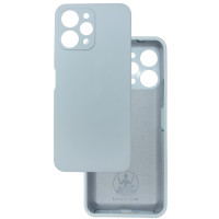 Чехол накладка Silicone Cover Soft Touch ЗК Xiaomi Redmi 12 4G светло-голубой