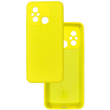 Чохол накладка Silicone Cover Soft Touch ЗК Xiaomi Redmi 12C / 11A жовтий
