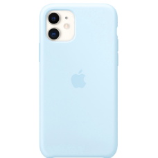 Чехол Silicone Case iPhone 11 светло-голубой
