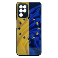 Чехол накладка Art Case Glass Samsung A22 / M32 / M22 Флаг