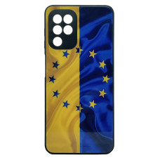 Чехол накладка Art Case Glass Samsung A22 / M32 / M22 Флаг