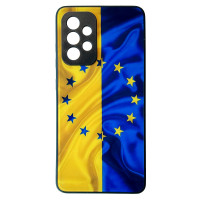 Чехол накладка Art Case Glass Samsung A52 Флаг