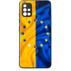 Чохол накладка Art Case Glass Samsung A51 Прапор
