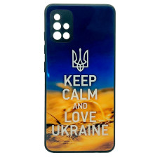 Чохол накладка Art Case Glass Samsung A51 Keep Calm