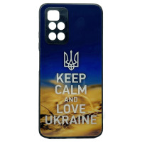 Чохол накладка Art Case Glass Xiaomi Redmi 10 Keep Calm