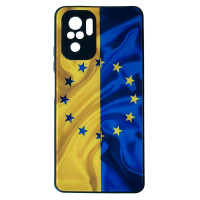 Чохол накладка Art Case Glass Xiaomi Redmi Note 10 (4G) / 10S / Poco M5s  Прапор