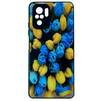Чехол накладка Art Case Glass Xiaomi Redmi Note 10 (4G) / 10S / Poco M5s  Тюльпаны