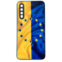 Чохол накладка Art Case Glass Samsung A50 / A30s  Прапор