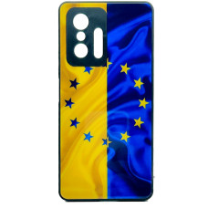Чохол накладка Art Case Glass Xiaomi 11T / 11T Pro Прапор