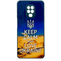Чохол накладка Art Case Glass Xiaomi Redmi Note 9s/Pro/Max Keep Calm
