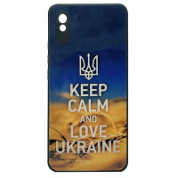 Чохол накладка Art Case Glass Xiaomi Redmi 9A Keep Calm