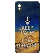 Чехол накладка Art Case Glass Xiaomi Redmi 9A Keep Calm