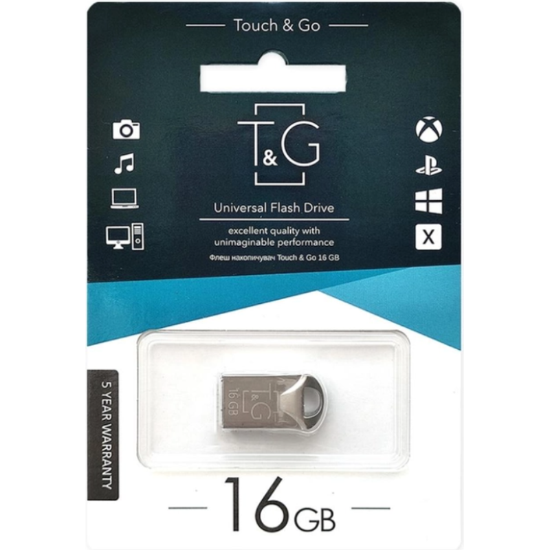 USB Flash T&G TG106 16Gb 2.0 silver
