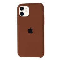 Чехол Silicone Case iPhone 11 коричневый