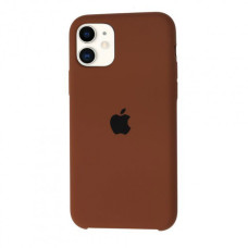Чехол Silicone Case iPhone 11 коричневый