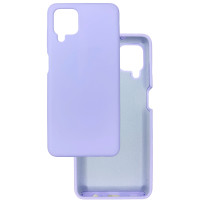 Чехол накладка Silicone Cover Soft Touch ОК Samsung A12 / M12 Лаванда