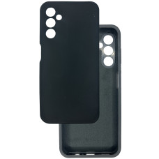 Чехол накладка Silicone Cover Soft Touch ЗК Samsung A14 Черный