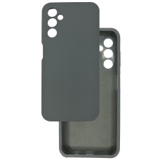 Чехол накладка Silicone Cover Soft Touch ЗК Samsung A14 темно-серый