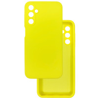 Чехол накладка Silicone Cover Soft Touch ЗК Samsung A24 / M34 желтый