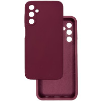 Чехол накладка Silicone Cover Soft Touch ЗК Samsung A24 / M34 бордовый