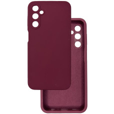 Чехол накладка Silicone Cover Soft Touch ЗК Samsung A24 / M34 бордовый