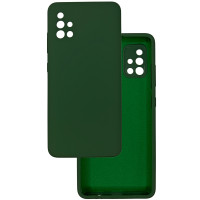 Чехол накладка Silicone Cover Soft Touch ЗК Samsung A51 Хвоя