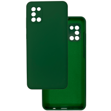 Чехол накладка Silicone Cover Soft Touch ЗК Samsung A31 Хвоя