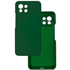 Чехол накладка Silicone Cover Soft Touch ЗК Xiaomi Mi 11 lite хвоя