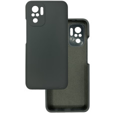 Чохол накладка Silicone Cover Soft Touch ЗК Xiaomi Redmi Note 10 (4G) / 10S / Poco M5s темно-сірий